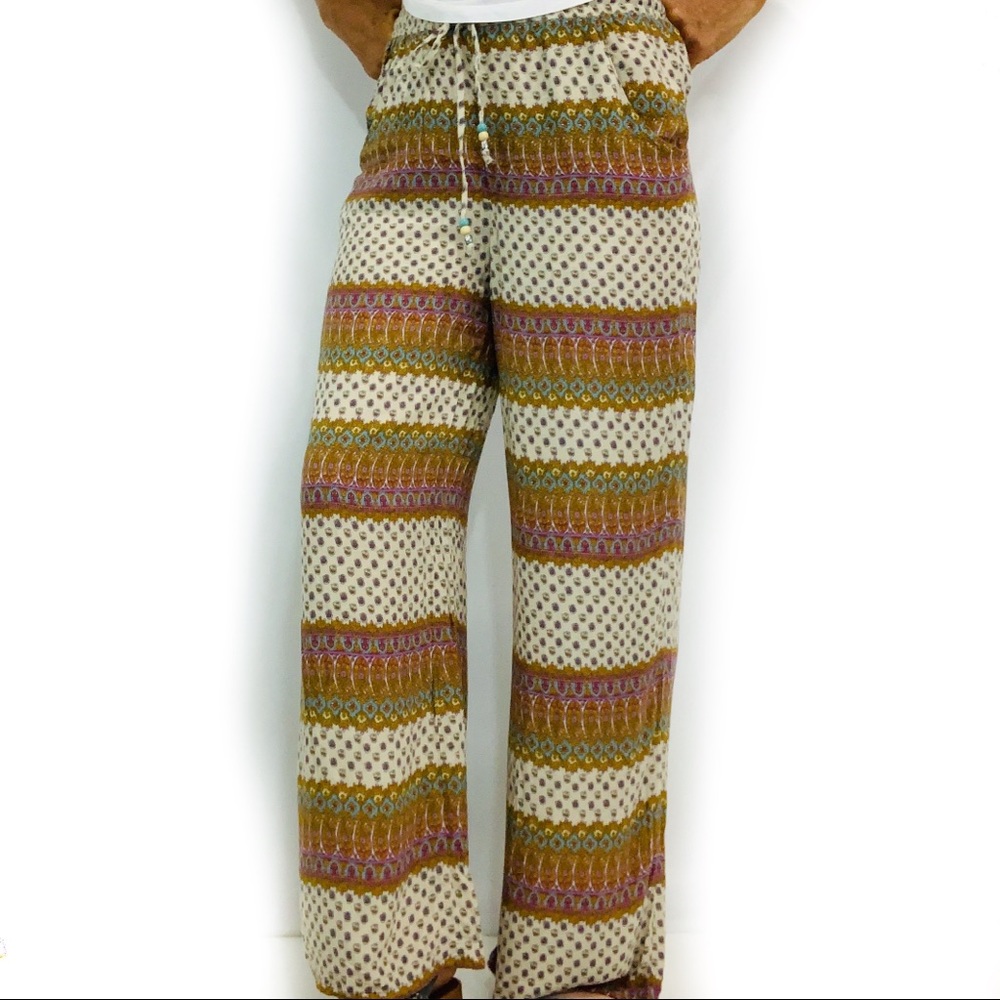 American Eagle Outfitters Boho wide leg pants EUC
